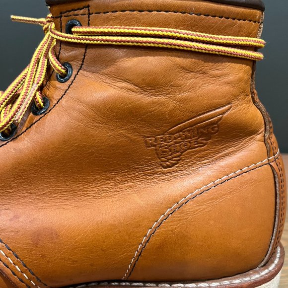 Red Wing 6 Inch Traction Tread Moc Toe Boots -- 10875 -- Made in the USA - Picture 6 of 10